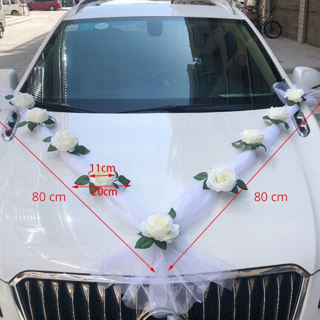 DEKORACJA ŚLUBNA NA SAMOCHÓD OZDOBA DO ŚLUBU SAMOCHODU OZDOBY KWIATY Rodzaj kwiaty