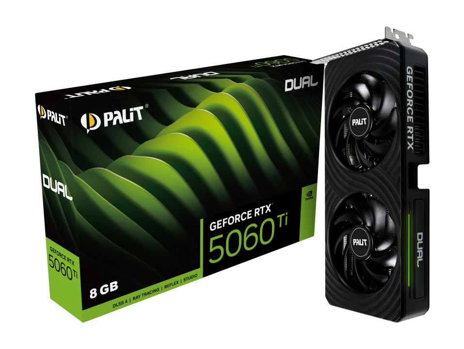 Palit Karta graficzna GeForce Rtx 5060 Ti Dual 8GB GDDR7 128bit 3DP/HDMI