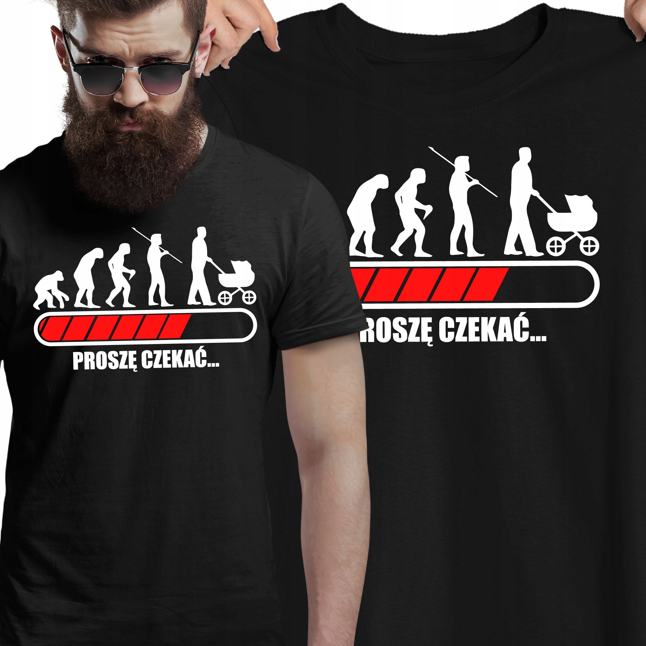 

Koszulka Ewolucja Przyszłego Taty Dad Evolution