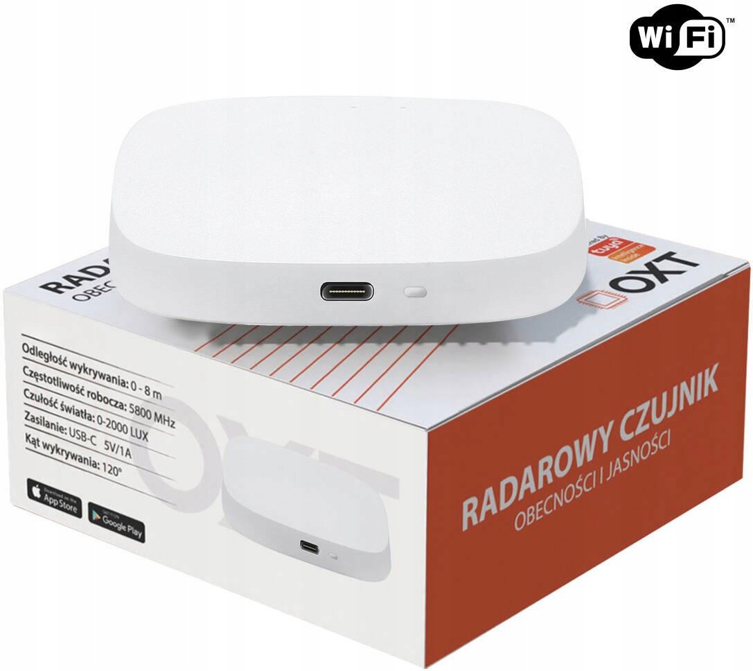 Oxt Senzor Přítomnosti Jasu Usb Wifi Tuya T155