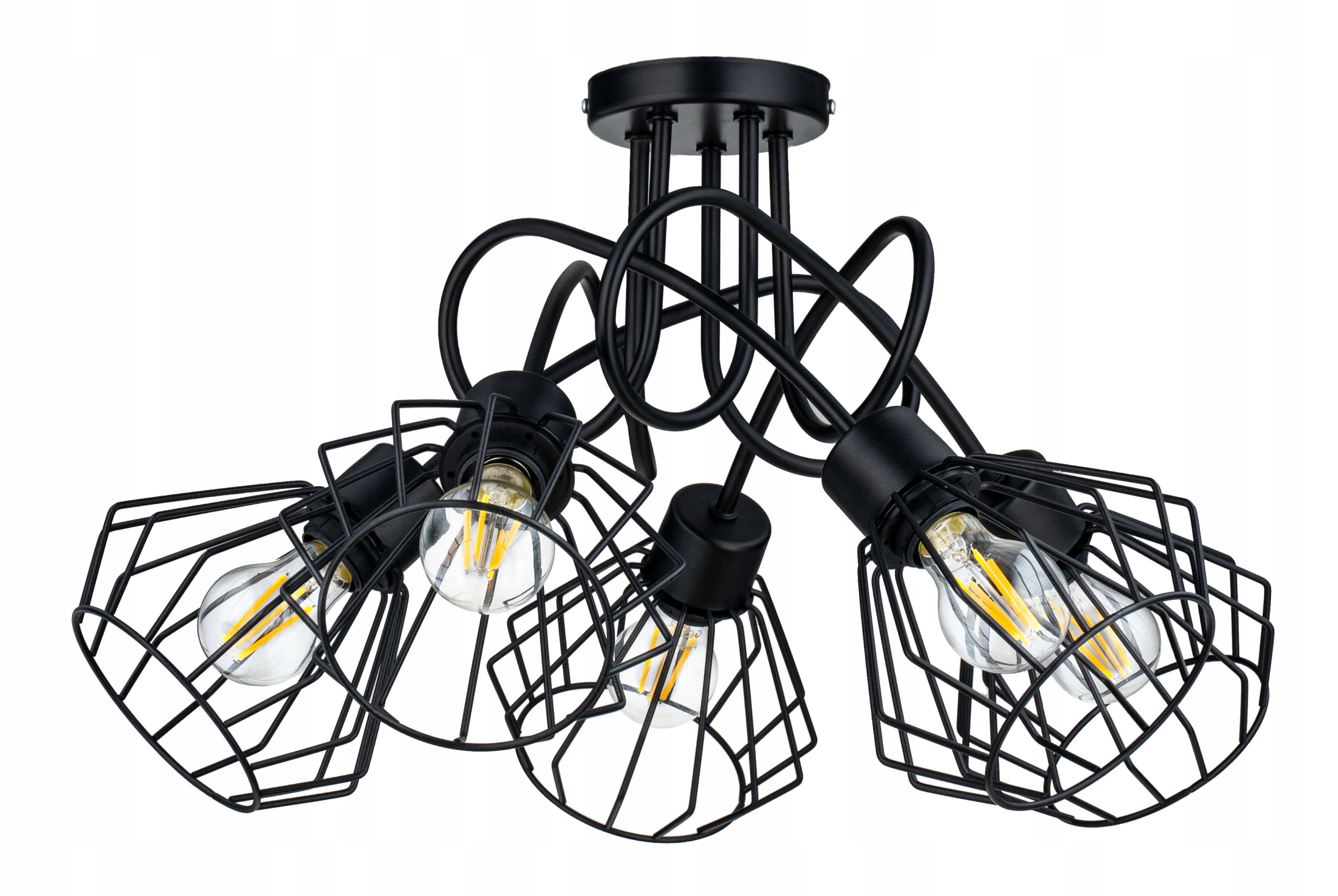 

Lampa Sufitowa żyrandol Wisząca Loft drut Brylant