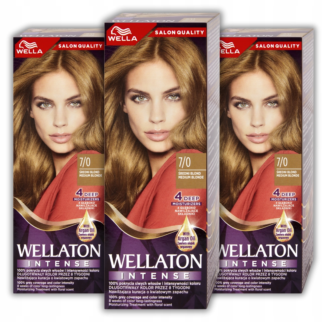 Wellaton Intense Farba na vlasy 7/0 Stredná Blond