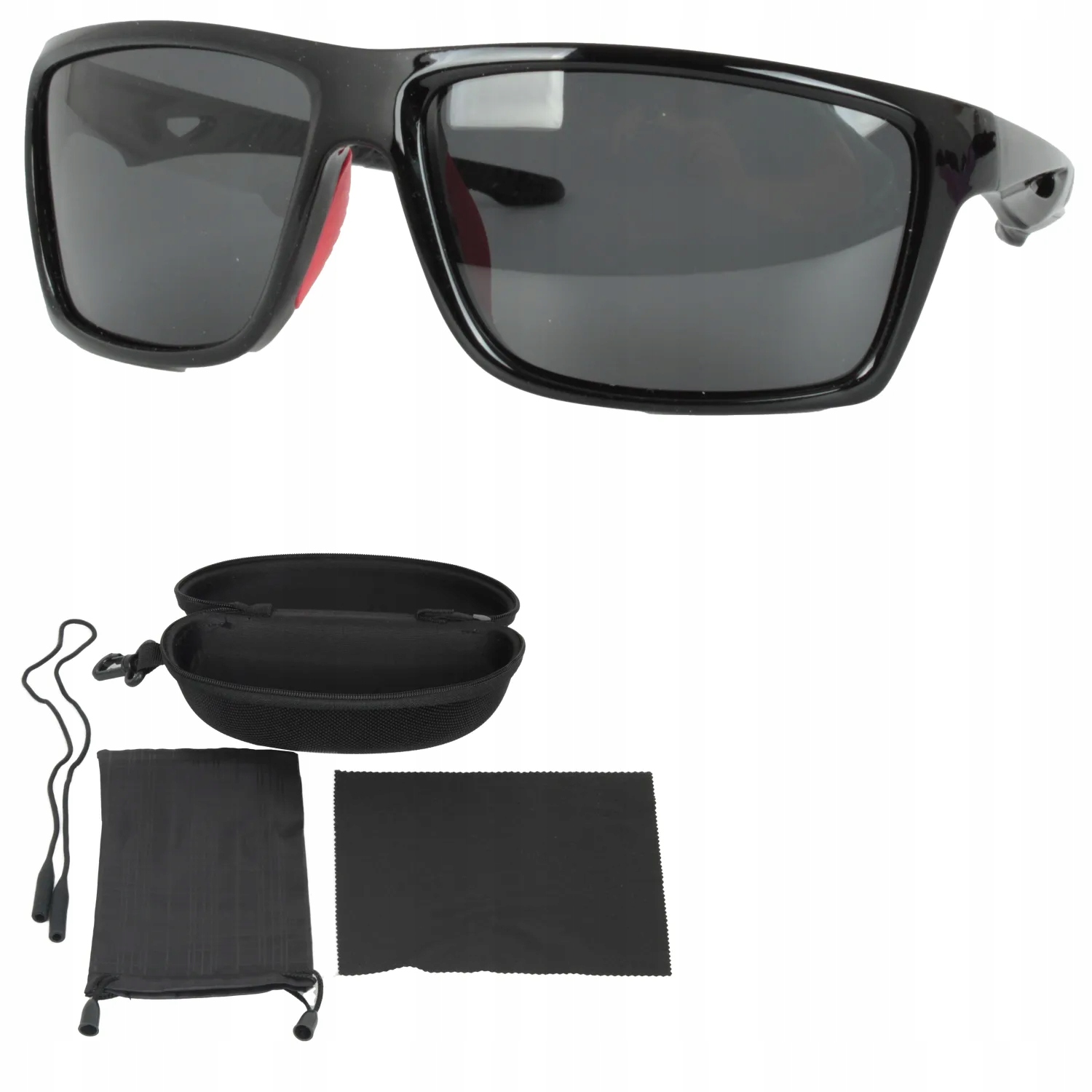 Polar Fashion P8098C3 Pánské brýle UV400 Černé lesklé polarizační