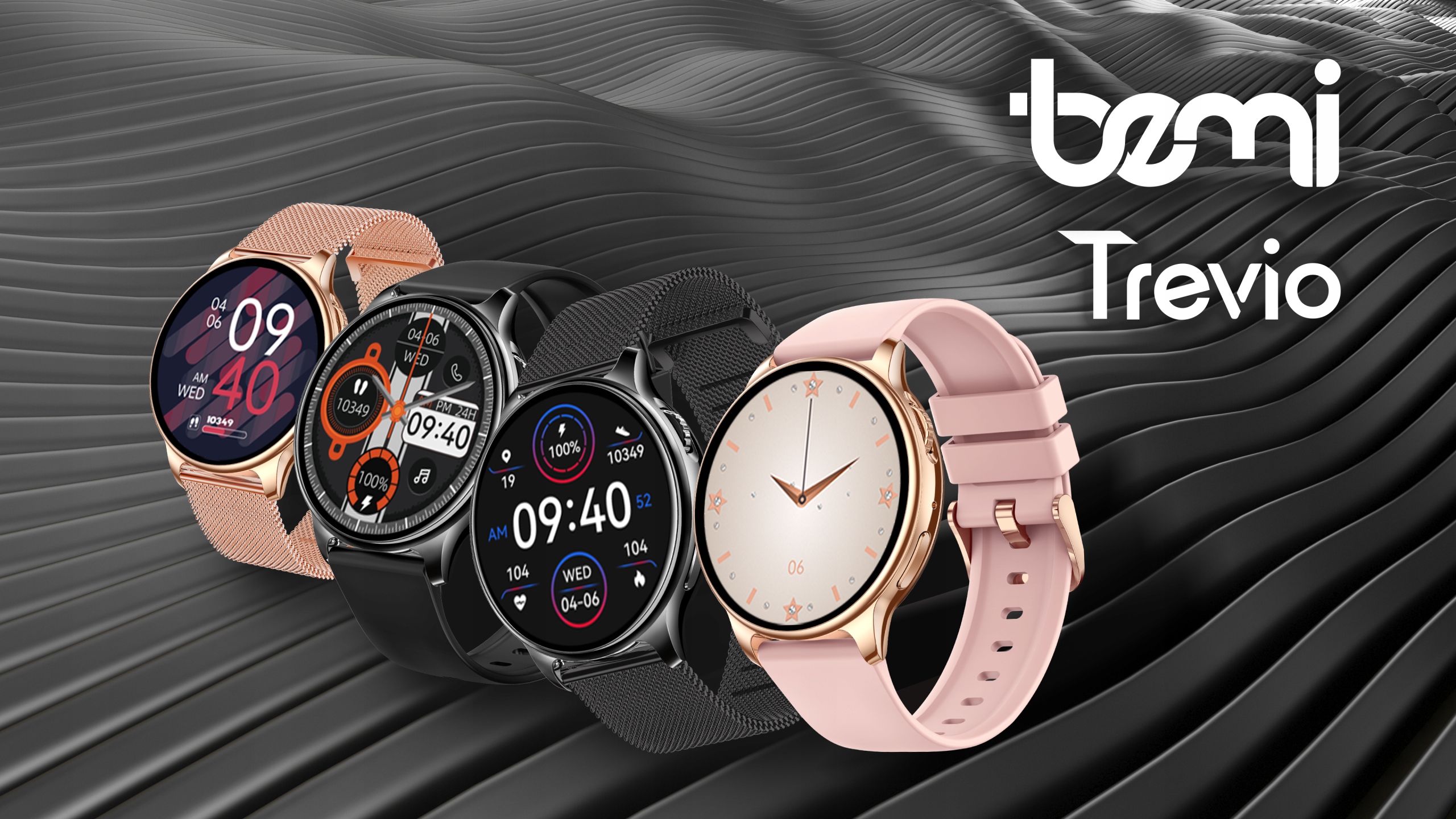 Smartwatch Bemi Trevio /Rozmowy/ 2 paski złoty PL Transmisja danych brak