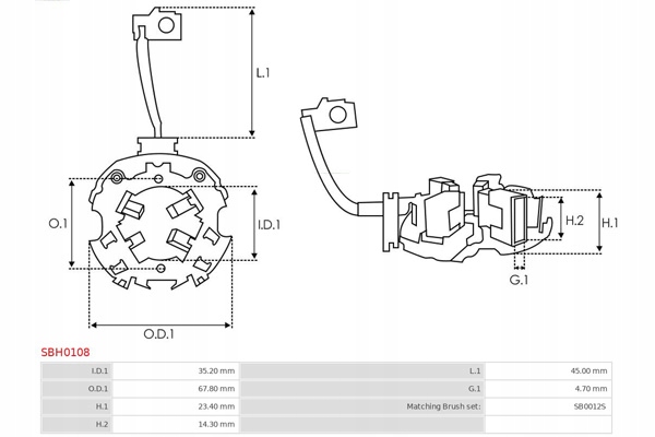 AS-PL SZCZOTKOTRZYMACZE ROZRUSZNIKA Producent części AS-PL
