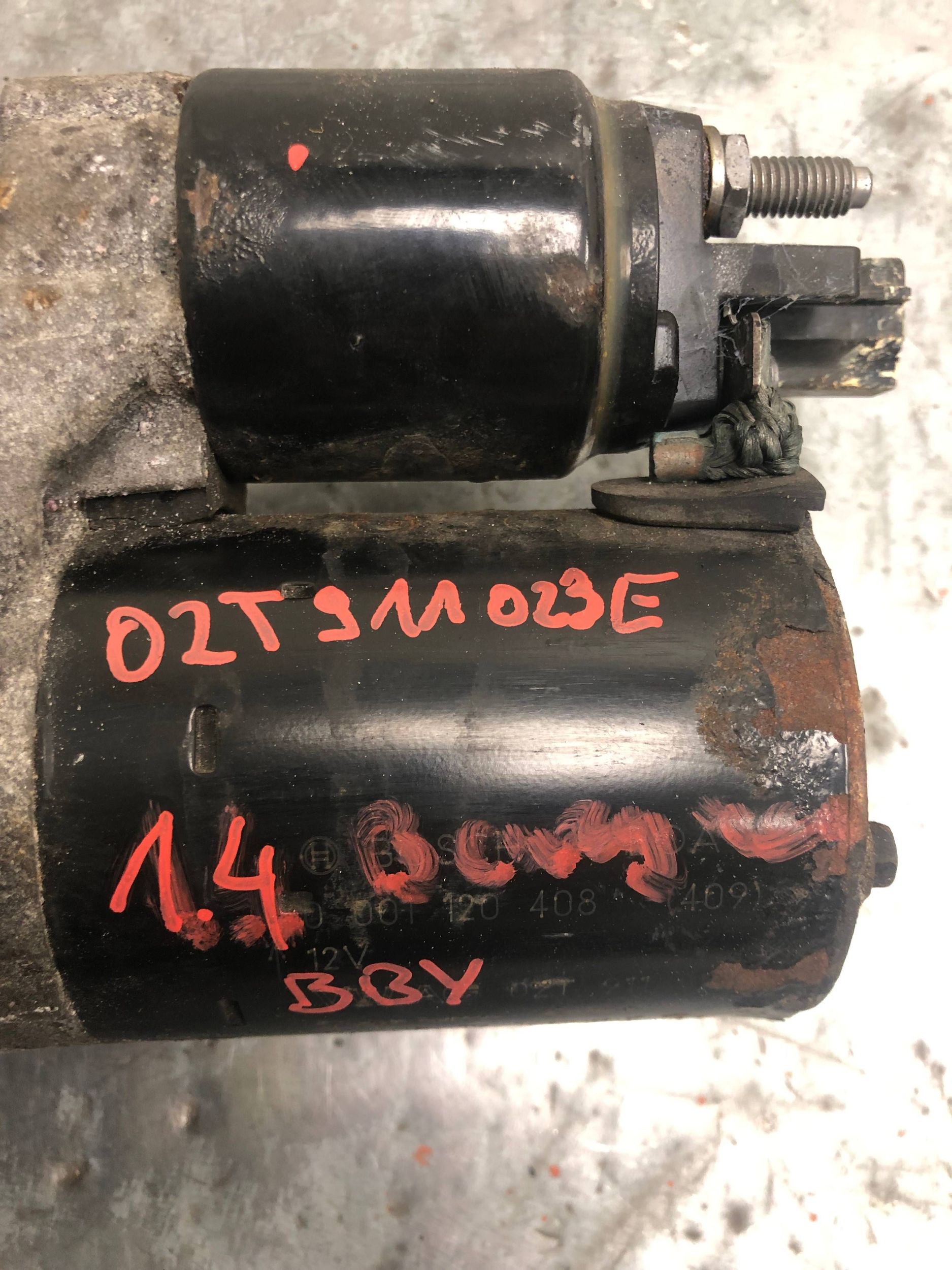 starter VW SKODA AUDI 1.4 BBY 02T911023E