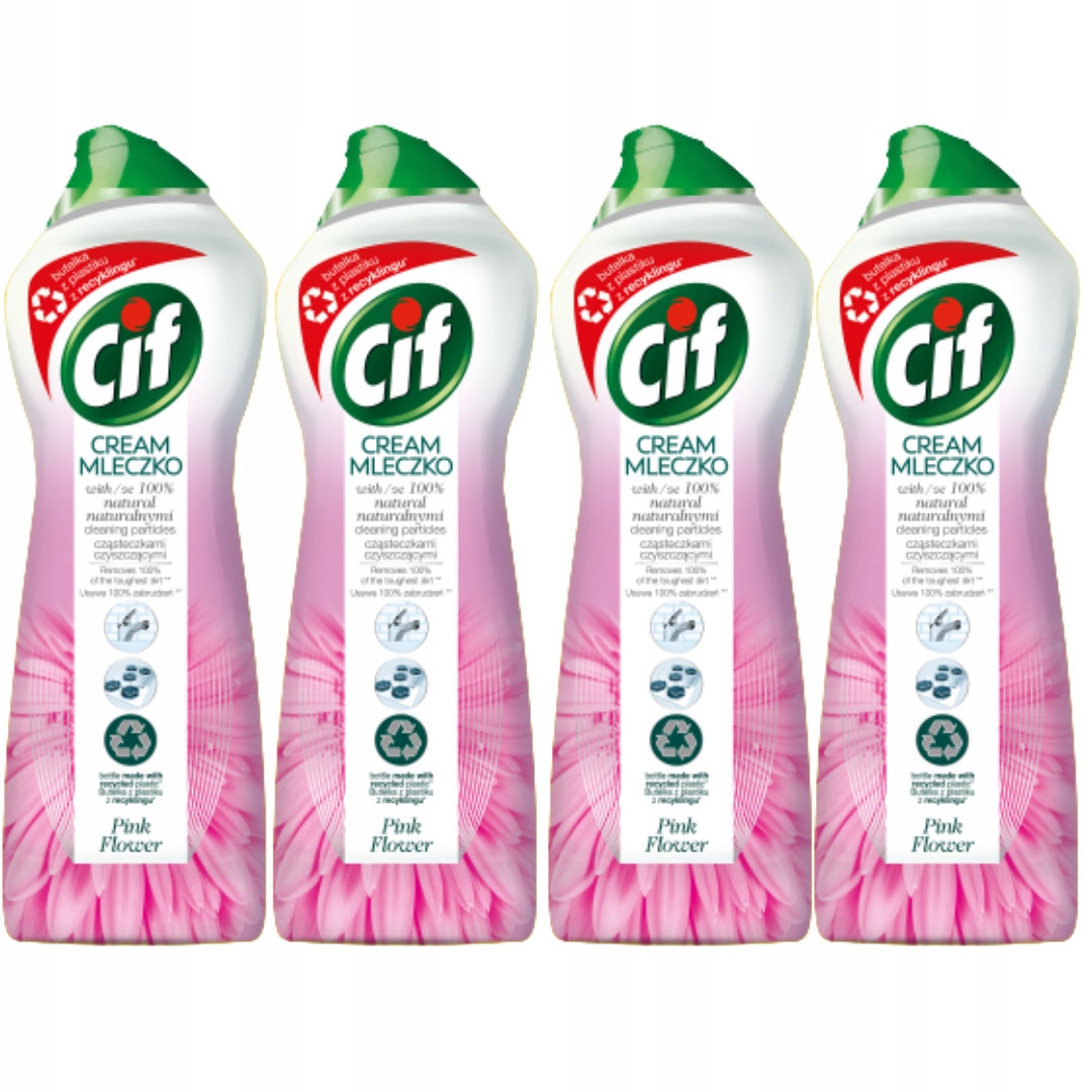 

Cif Cream Pink Mleczko z mikrokryształkami 4x 780g