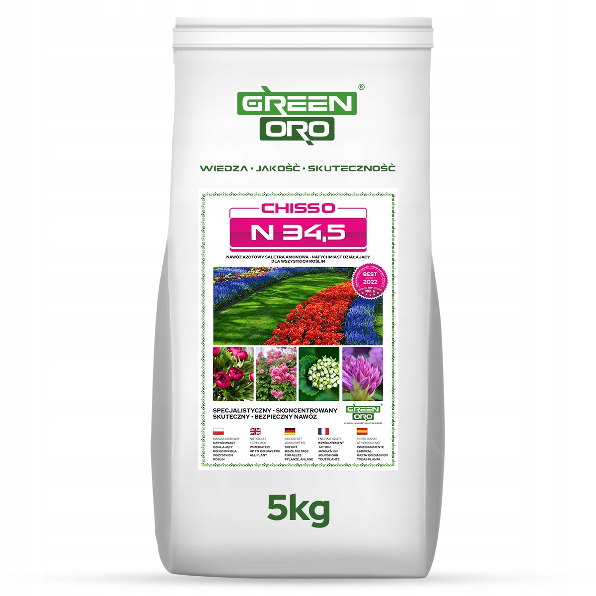 Ledek amonný Zahradní Hnojivo na Trávy, Thuje, Jehličnany, Květiny 5kg, 250m2