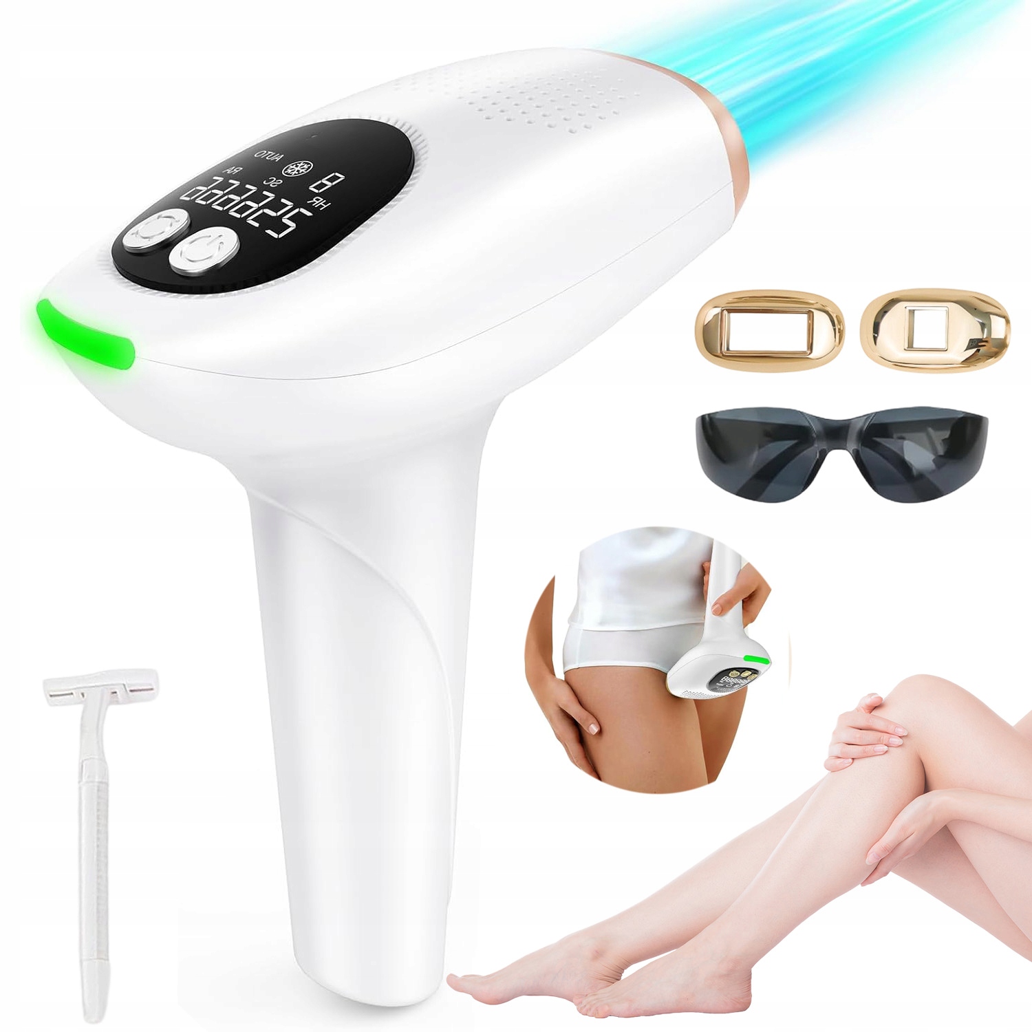 Depilátor Ipl Na Vlasy Těla Nohou Laserový Bezpečný Bezbolestné Chlazení