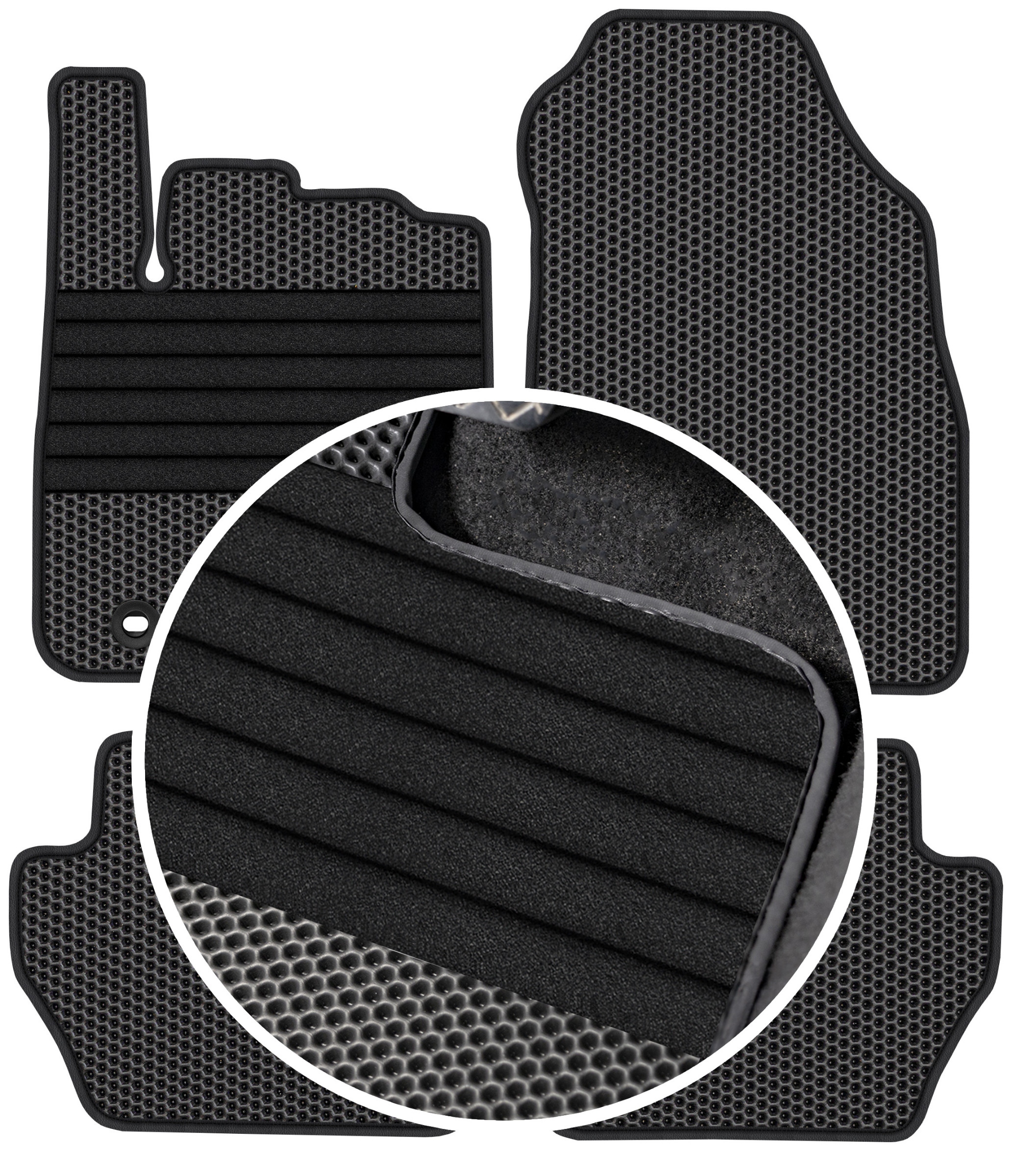 Ford Fiesta MK6 2008-2011 Gumové rohože Eva Eternity Posilnenie XXL