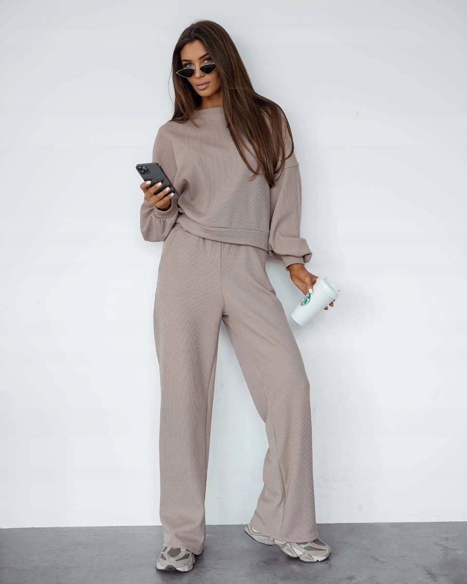 Komplet Mikina A Kalhoty 821108 Béžová L/XL