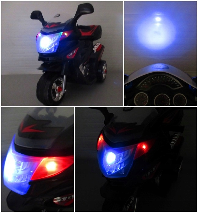 Motorek na akumulator M6b światła, muzyka Długość pojazdu 81 cm