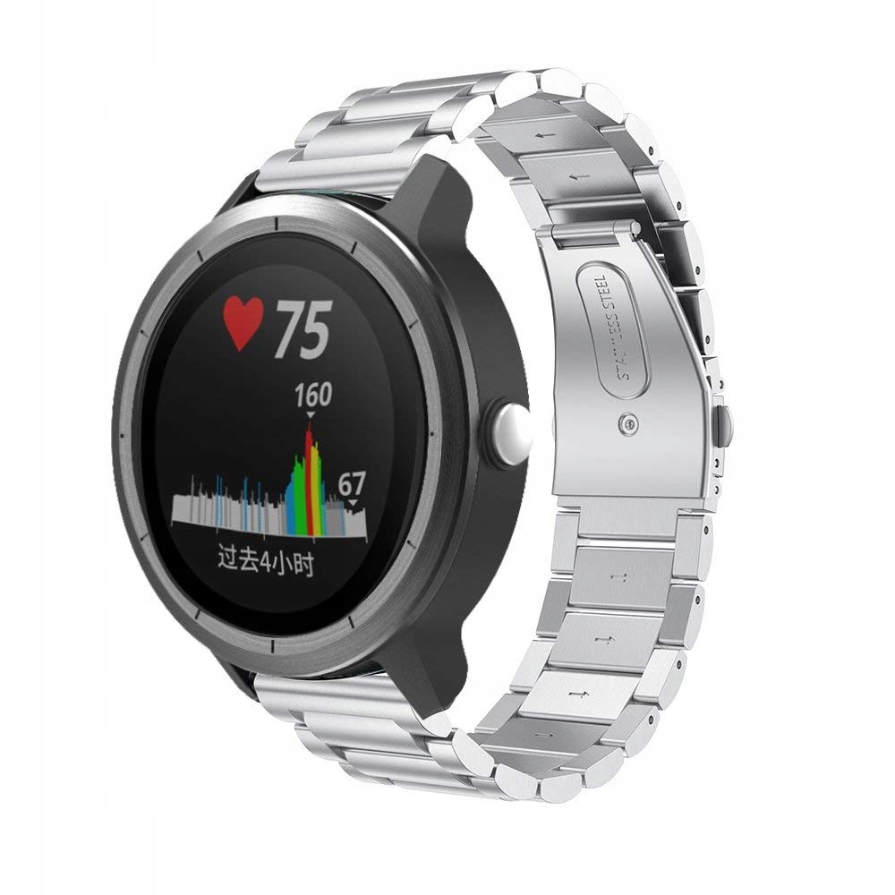 Stříbrný náramek pro Garmin Fenix 5/6/6x 22 mm