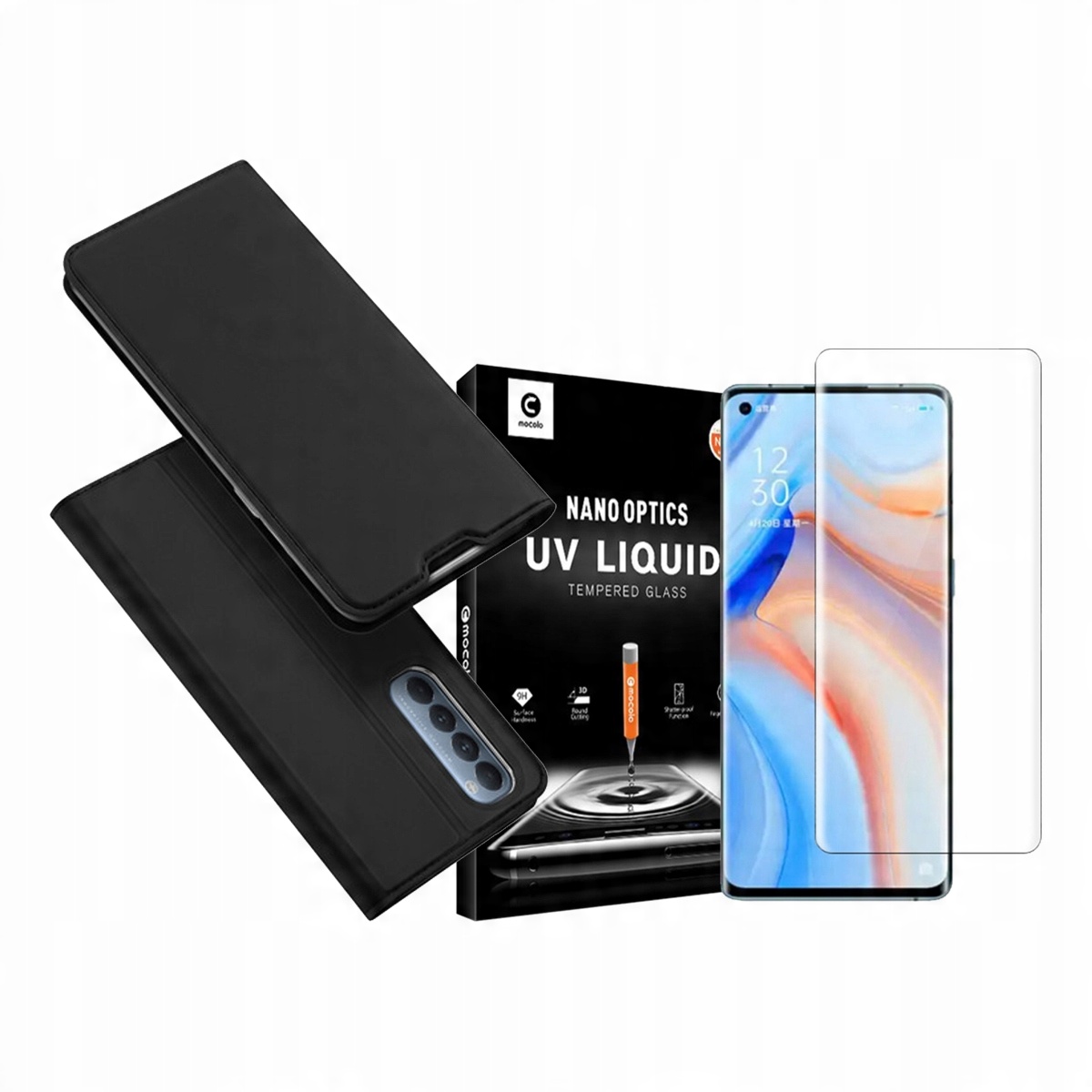 

Duxducis Etui Do Oppo Reno 4 Pro + Szkło Mocolo Uv