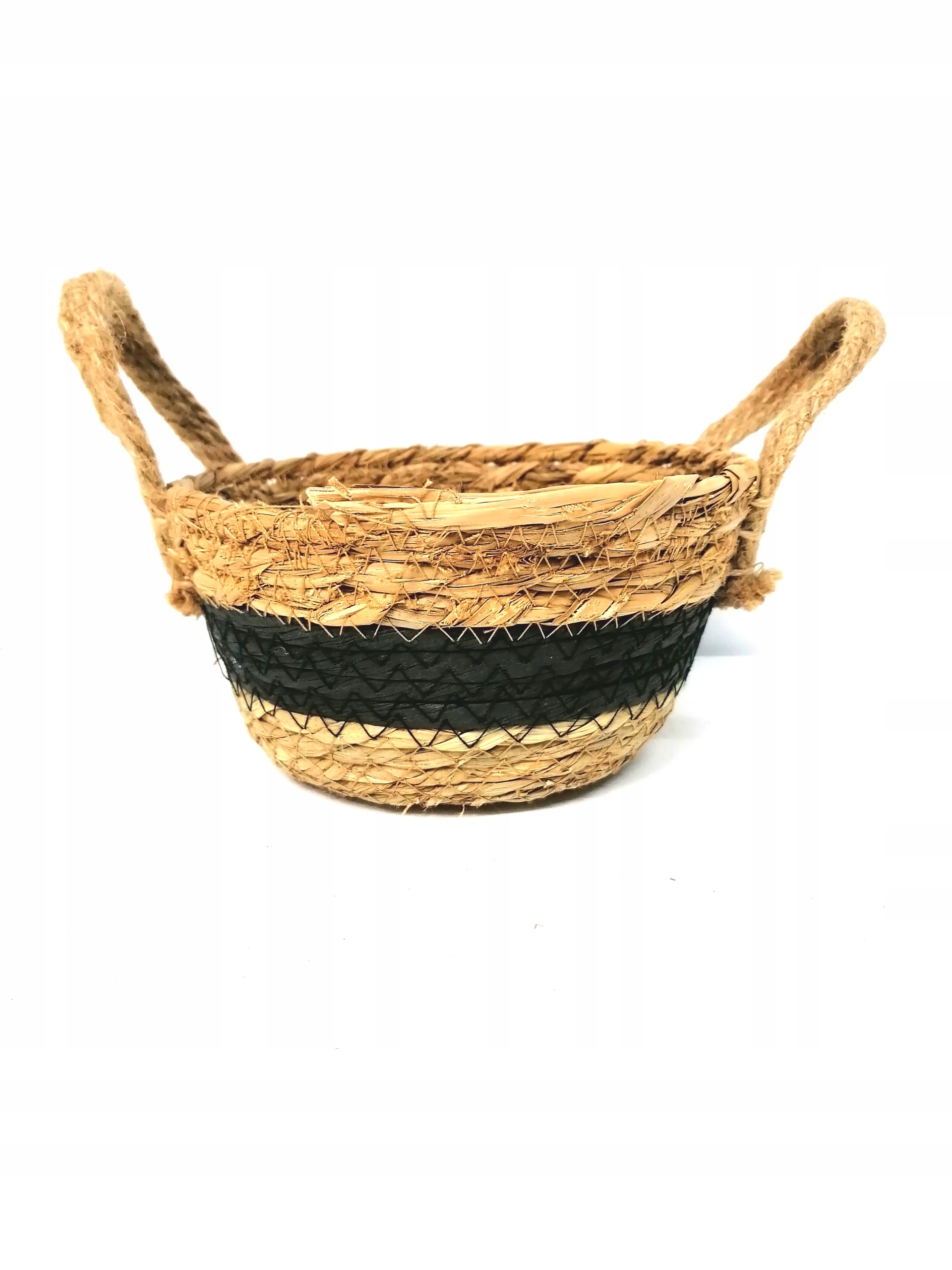 KOSZ KOSZYK KOSZYCZEK TRAWA MORSKA BOHO 19CM