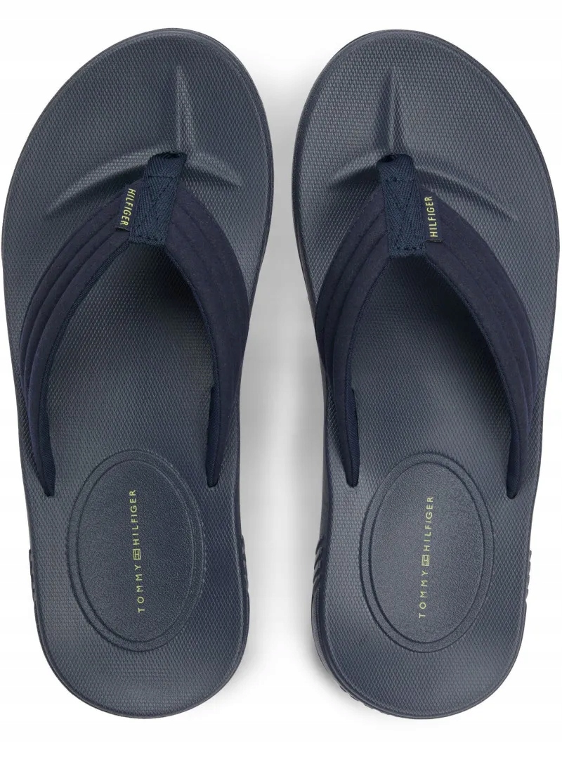 Pánské žabky Tommy Hilfiger Molded Hilfiger Lth Beach Sandal FM0FM05802 D