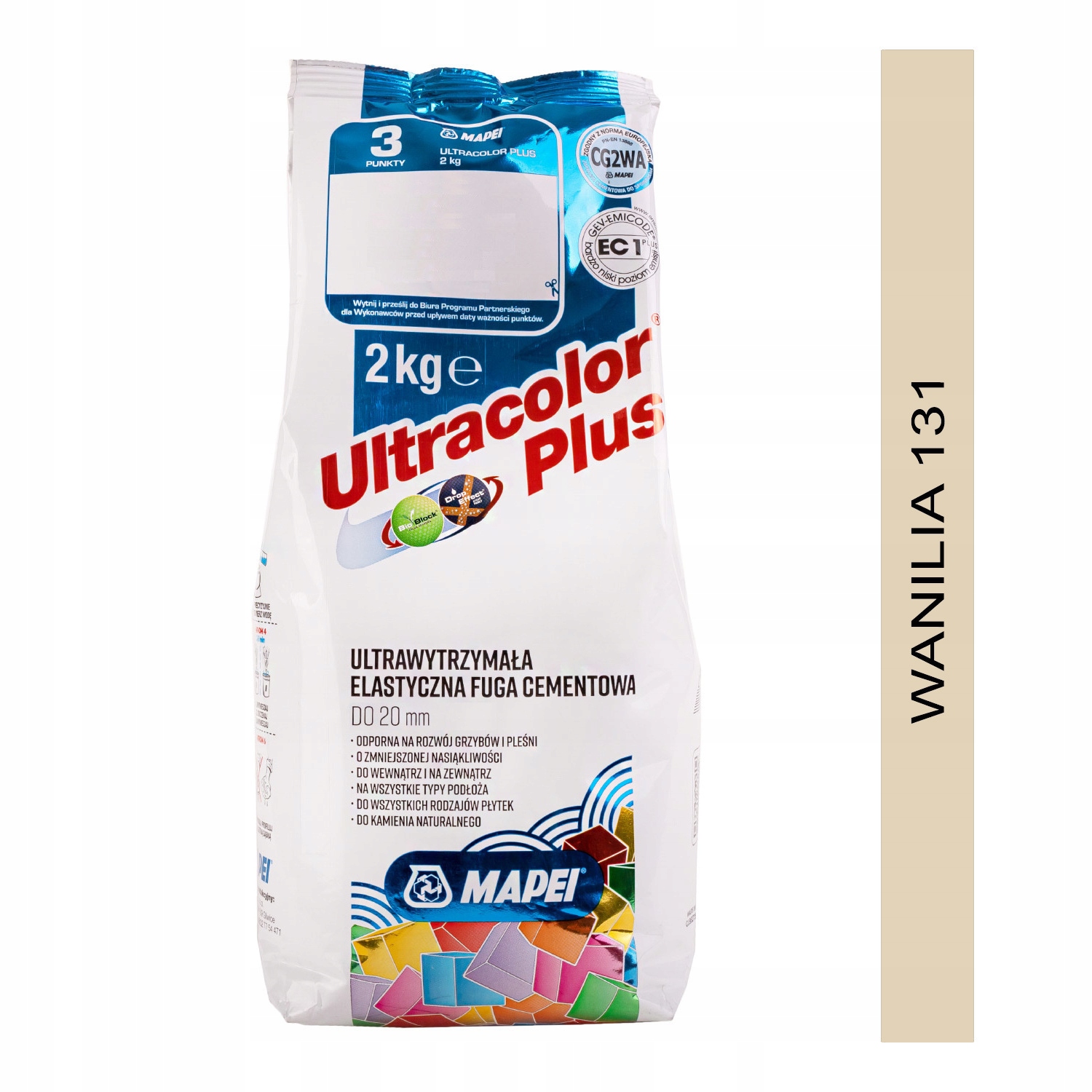 

Fuga Mapei Ultracolor Plus 2 kg wanilia (131)