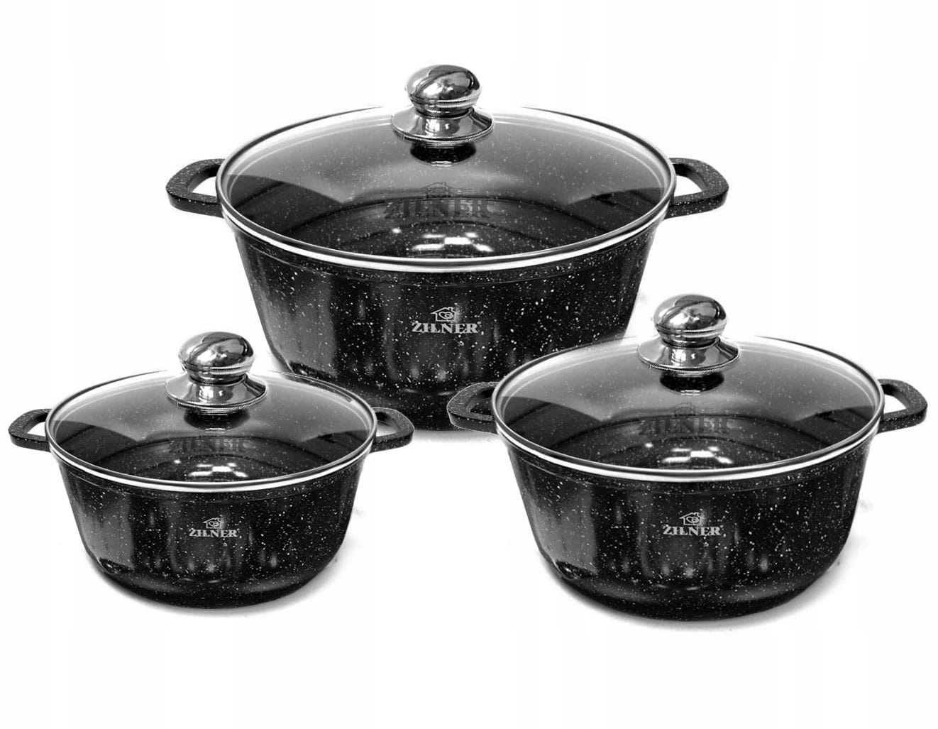 GARNKI GRANITOWO-CERAMICZNE 6 ELE. ZILNER ZL-7017