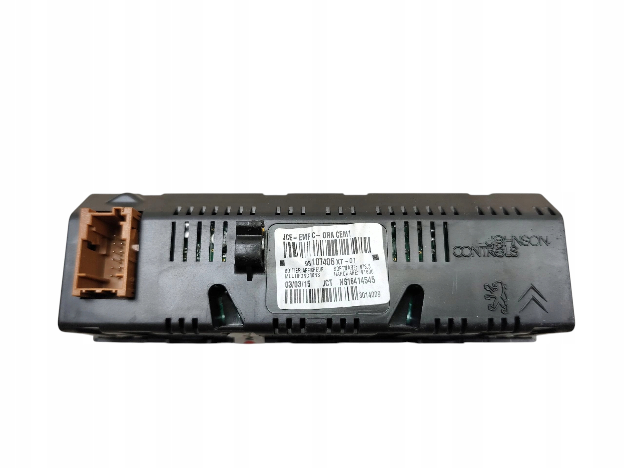 display CITROEN C3 II LIFT (2013-2016) 1.2 VTI 82KM 98107406XT