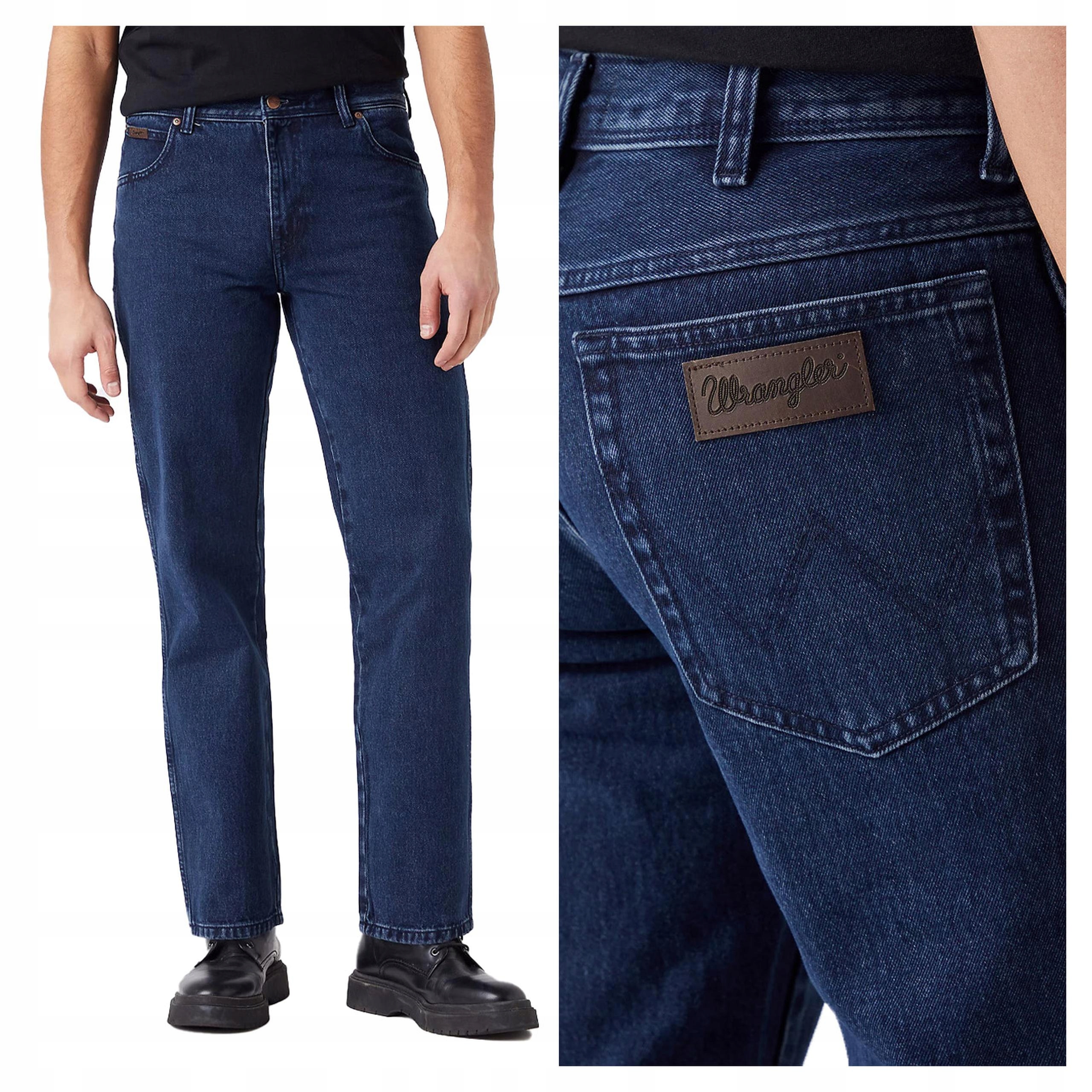 Pánské džínové kalhoty Wrangler Texas Straight modré W35 L34