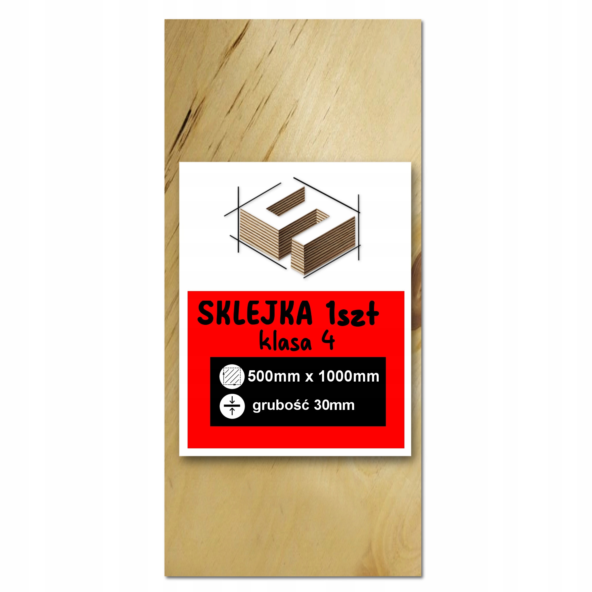 Překližka Deska 30mm Formatka Pro Laser Cnc Gravírování 500x1000mm 50x100cm 4. třída