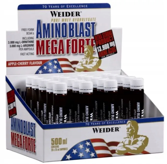 Weider Amino Blast Mega Forte Jablko-čerešňa 20 x 25 ml