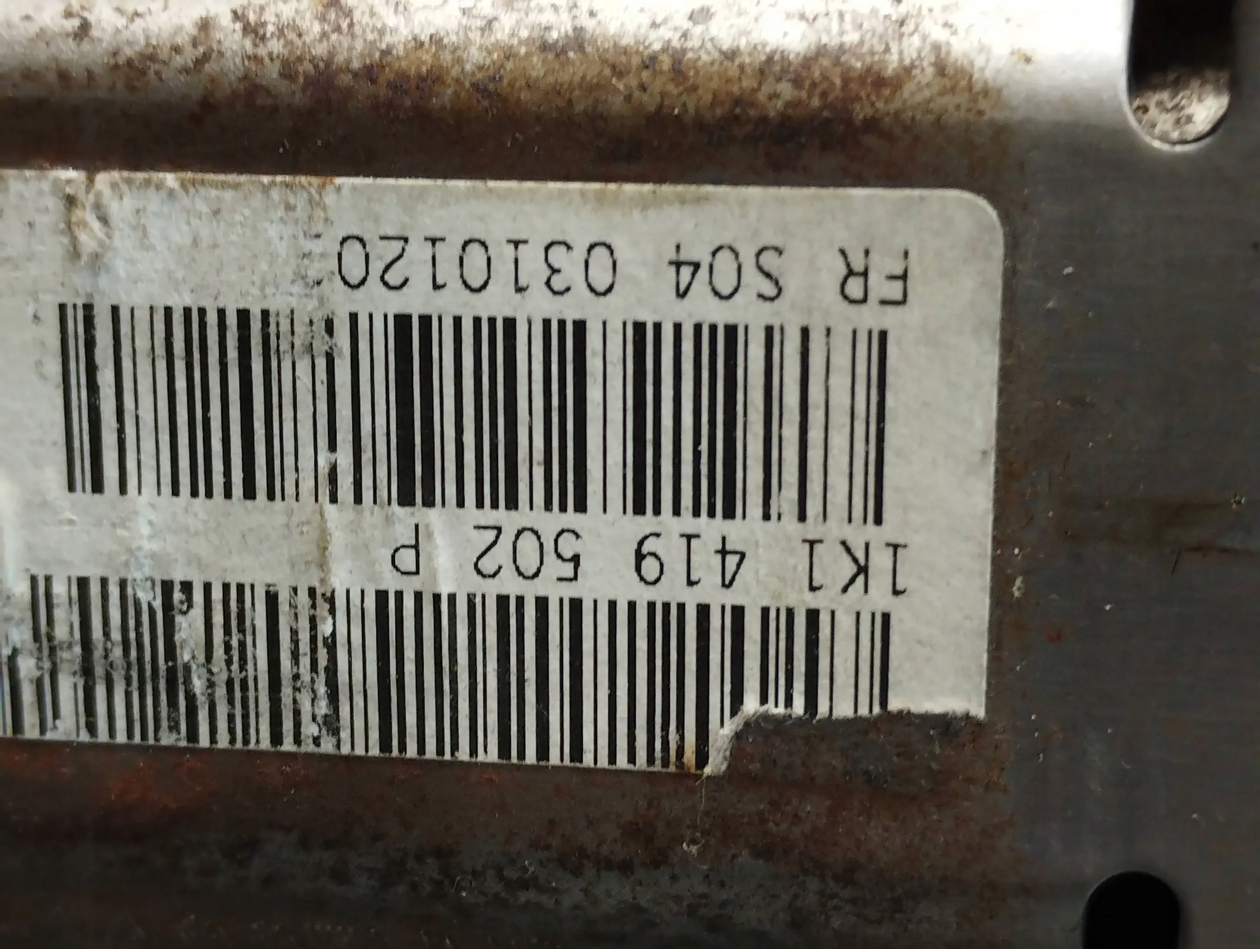 VW GOLF V steering wheel rod 1K1419502P