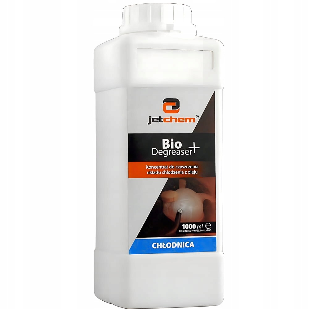 Jetchem Bio Degreaser+, czyszczenie chłodnicy z oleju, koncentrat serwisowy