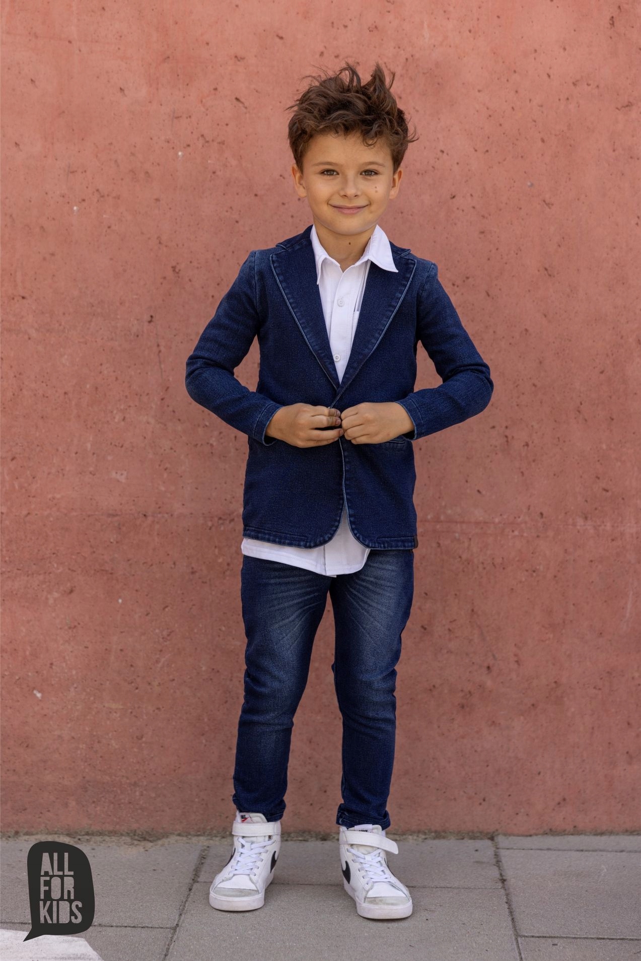 MARYNARKA JEANS CHŁOPIEC ALL FOR KIDS R.116/122 Marka All For Kids