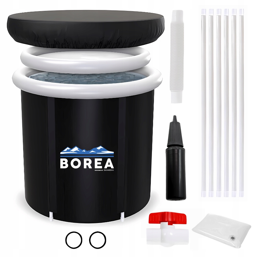 Wanna do Morsowania Składana Balia Beczka do Kąpieli Lodowej Basen 80cm