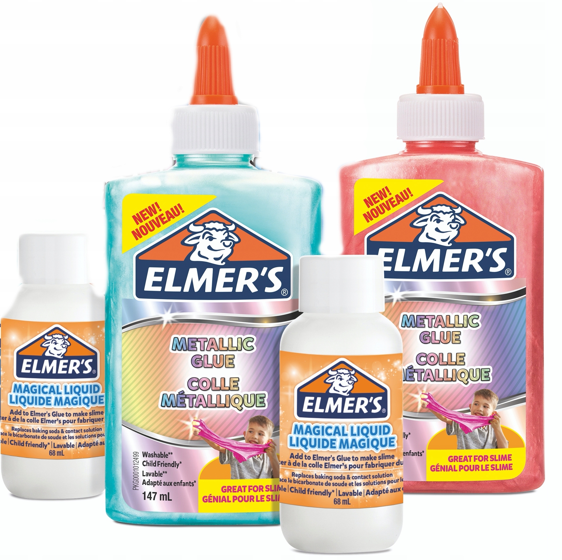 ELMERS Zestaw do METALLIC SLIME kleje aktywatory EAN (GTIN) 3026981094873