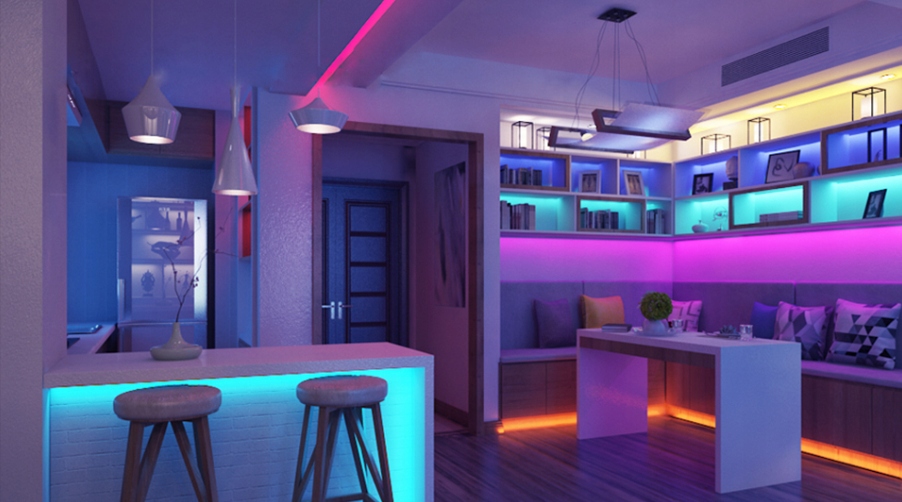 LEDY WODOODPORNE KOLOROWE DO POKOJU TAŚMA LED RGBW 5050SMD 10m ZESTAW Marka Operum