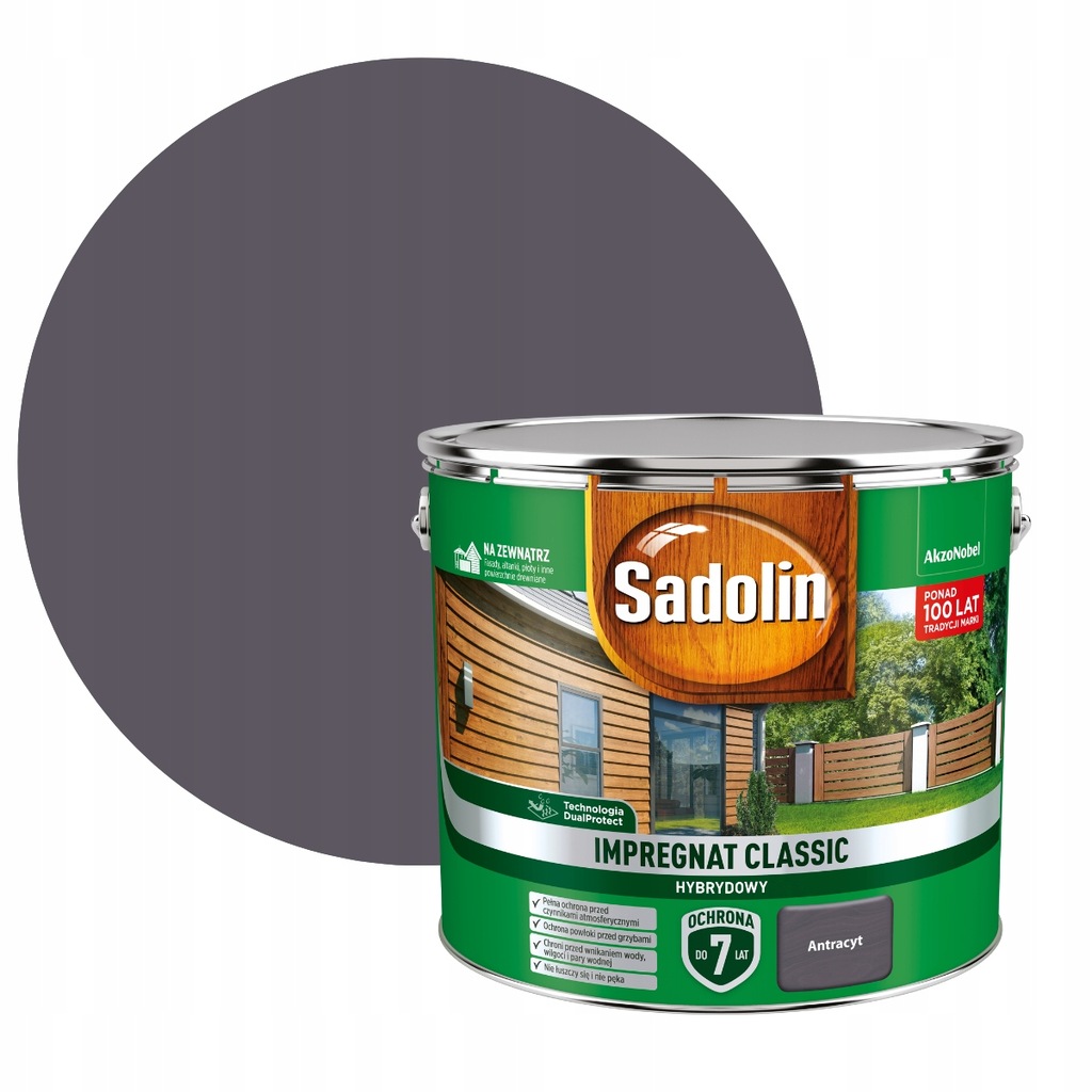 Sadolin Classic Impregnát na dřevo 9L Antracit