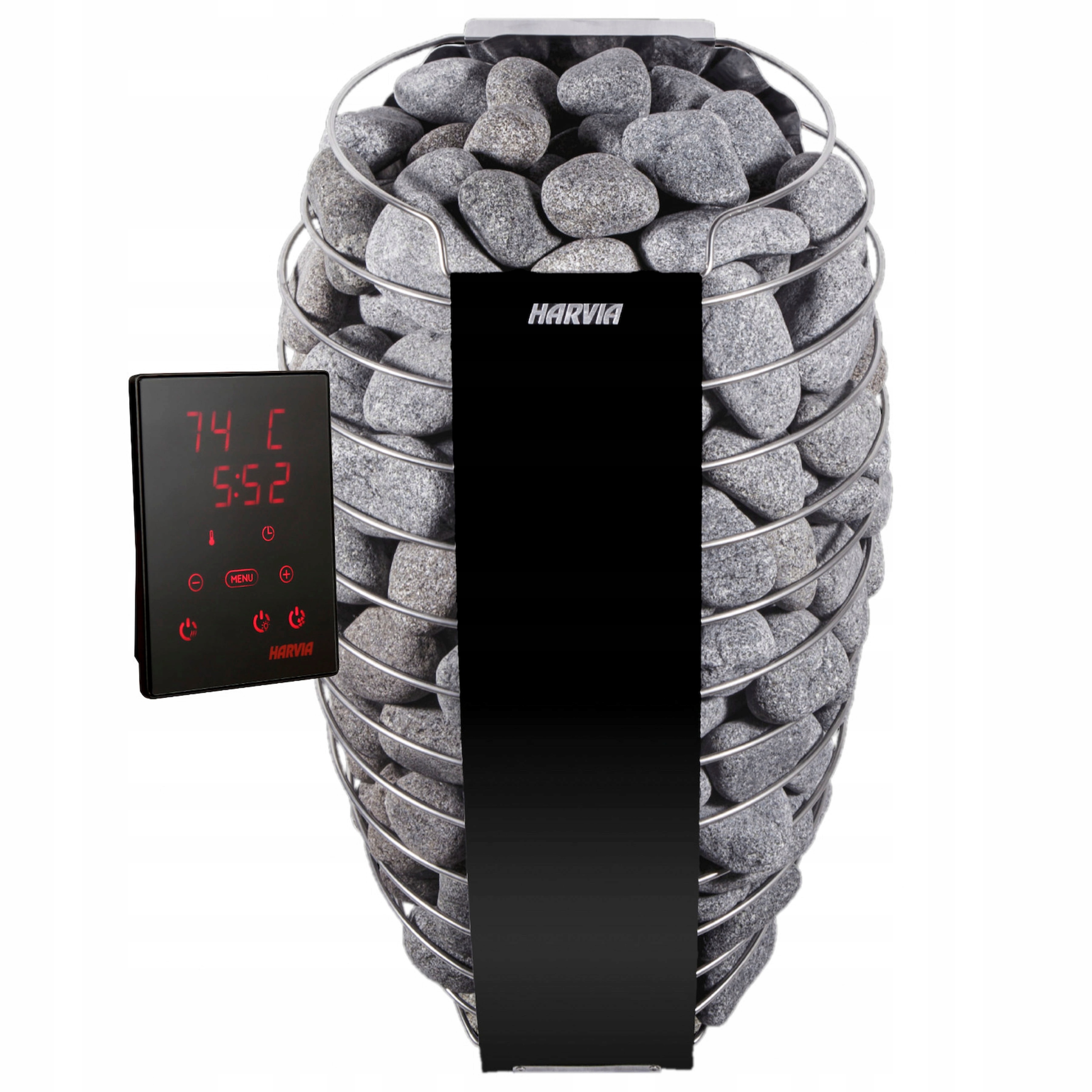 Wave lauko sauna su Harvia Spirit 9 kW Wi-Fi krosnele, termo mediena nuotrauka 11