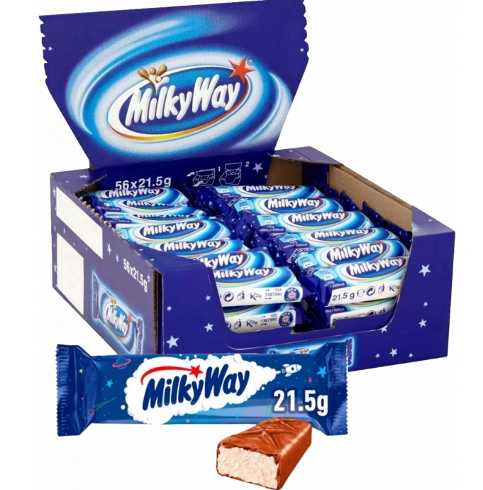 Milky Way Nadziewany Baton Mleczny w czekoladzie 21,5g x 56szt