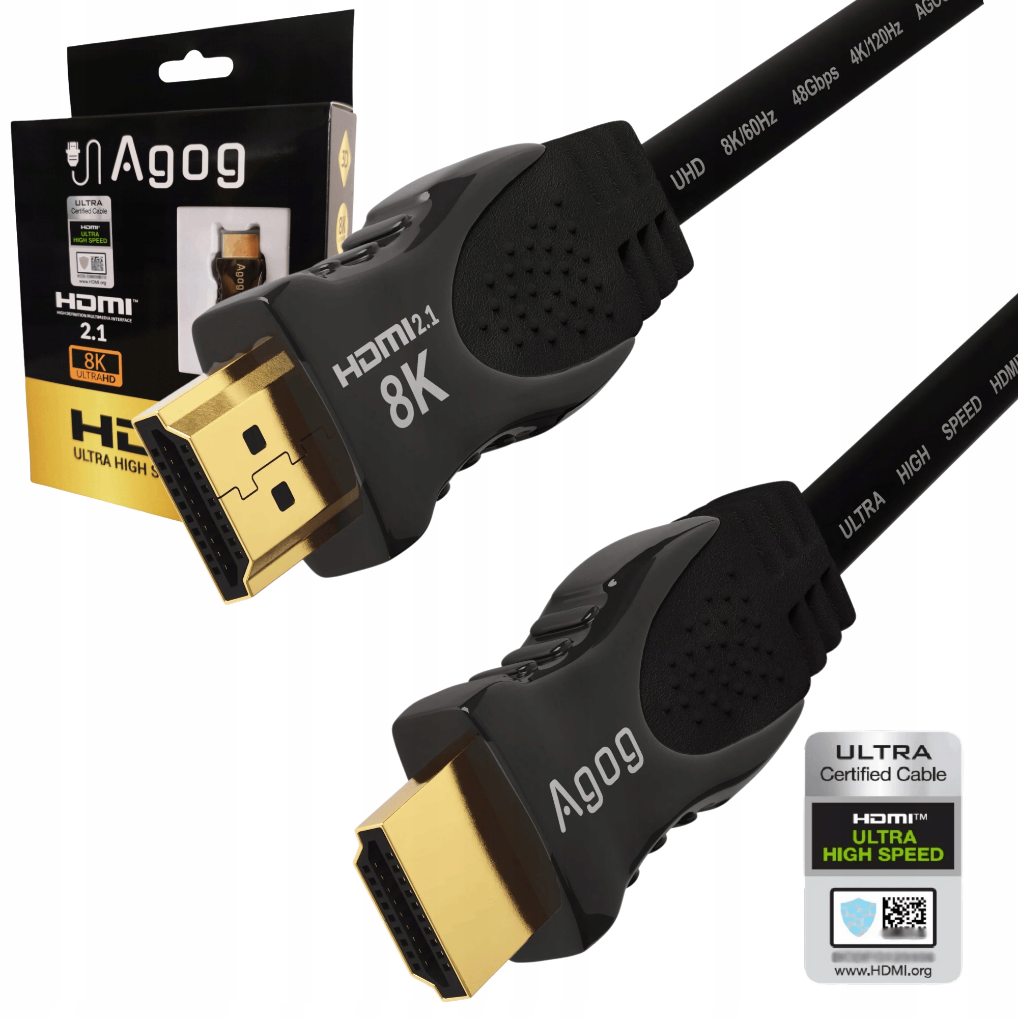 Кабель HDMI-HDMI Agog X-88 3 м Черный