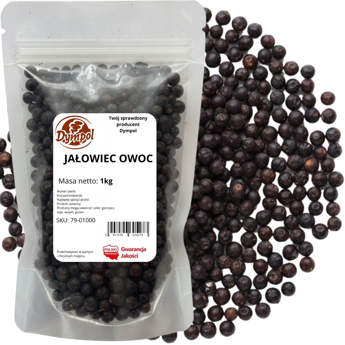 Levně Jalovec Plod Jalovce Aromatické přírodní Koření Kvalita Dympol 1 kg