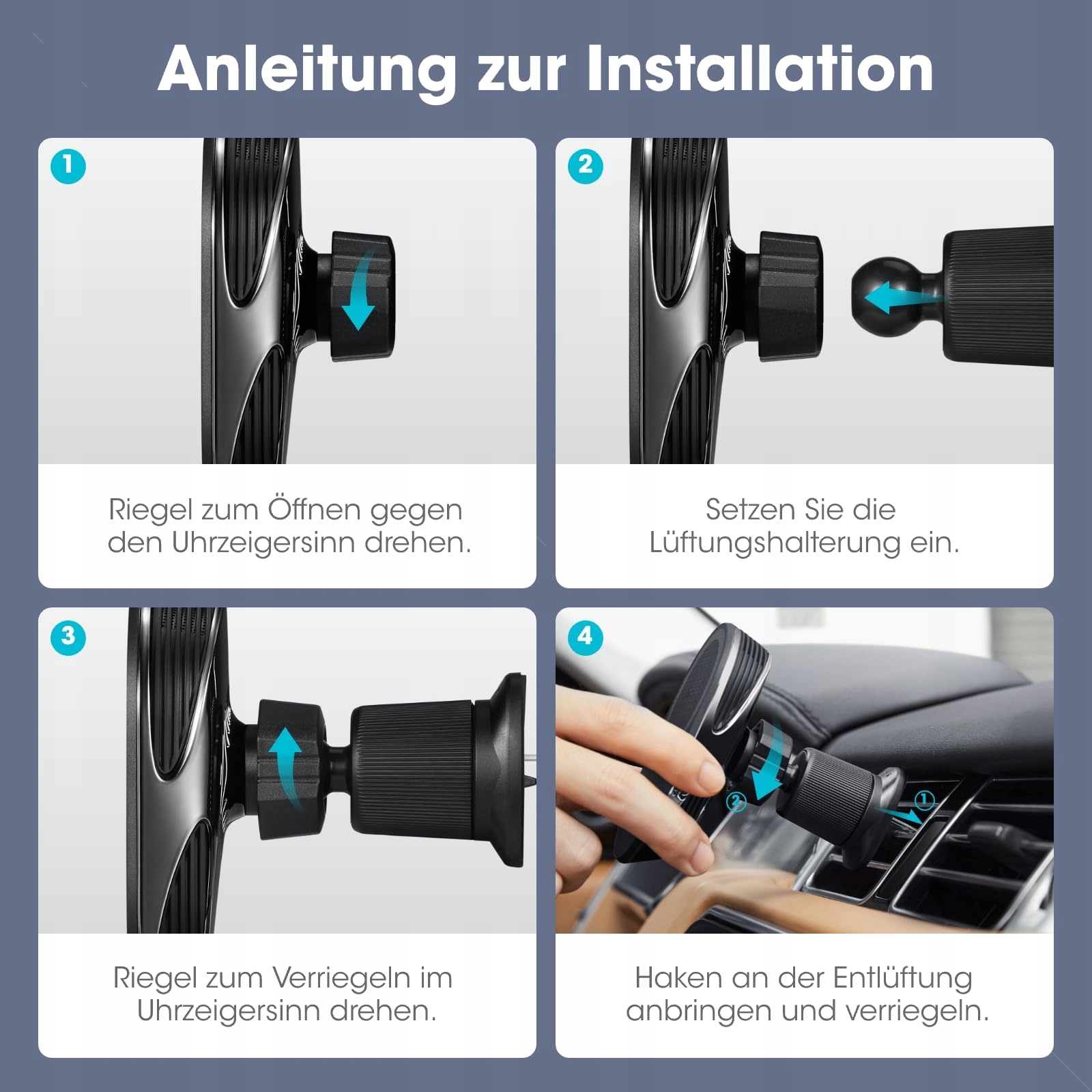 PITAKA Uchwyt Samochodowy Qi2 Magsafe Ładowarka 15W iPhone Galaxy — miniatura 9