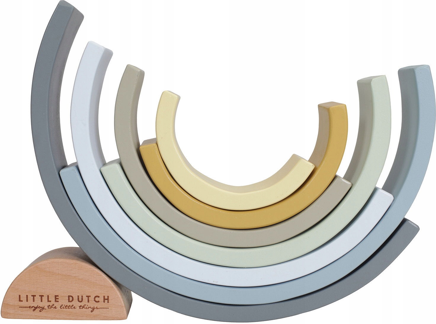 TĘCZA DREWNIANA UKŁADANKA DLA DZIECKA LITTLE DUTCH Materiał drewno