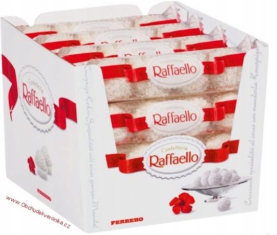 Levně Raffaello Křupavý Oplatek s kokosem a celou mandlí uvnitř 16 x 40 g