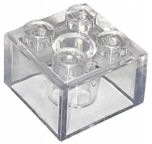 

Lego 3003 Klocek 2x2 przezroczysty trans-clear