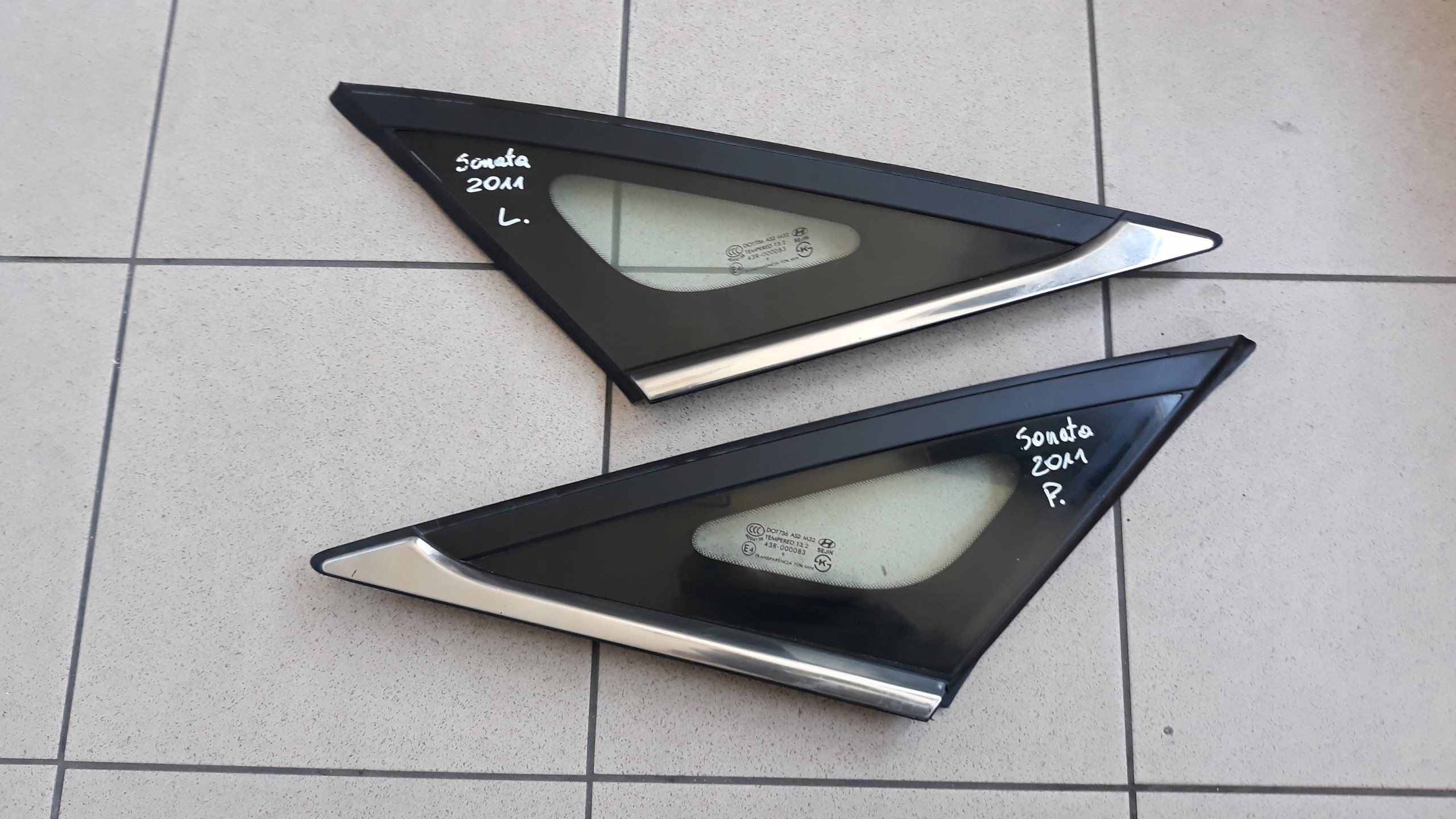 HYUNDAI SONATA V VI 2011-БОКОВОЕ ЗАДНЕЕ СТЕКЛО LE PR