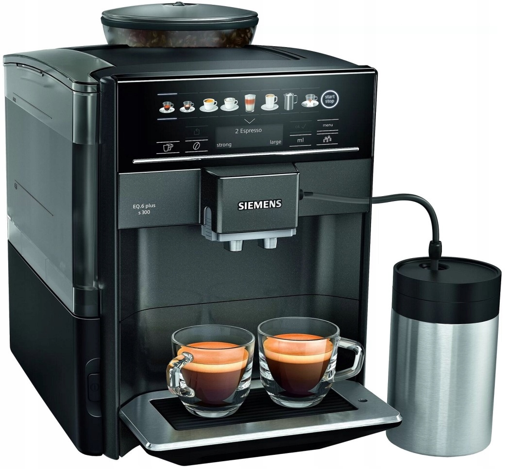 Ekspres ciśnieniowy Siemens TE653M19RW EQ6 plus 15 bar aromaDoubleShot