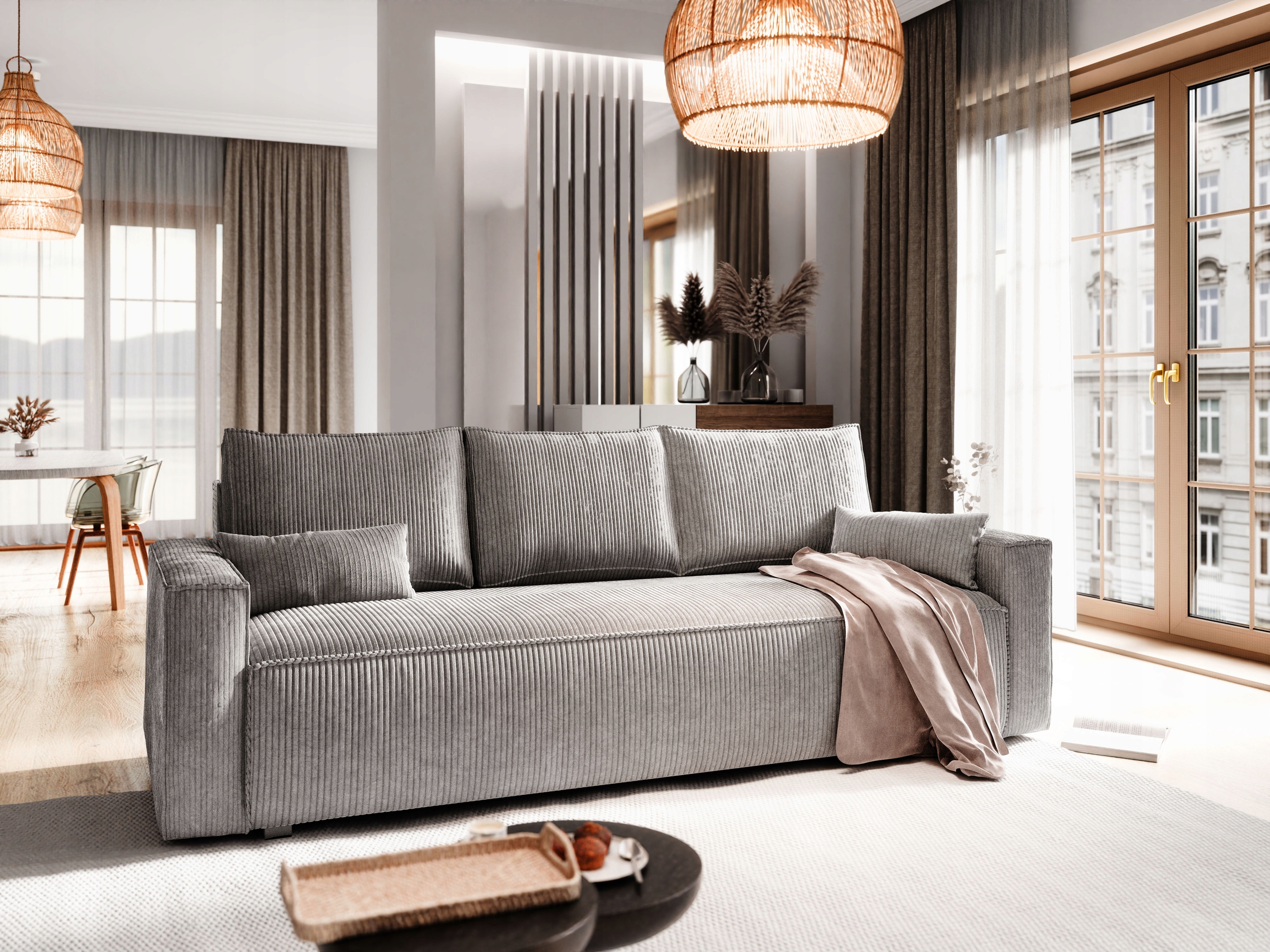 Pohovka Meni s funkcí spaní Sztruks do obývacího pokoje