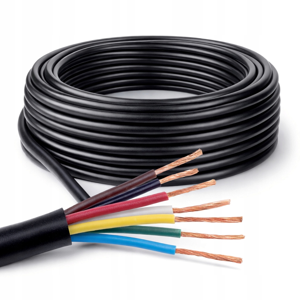 Kabel YLYs 6x1+1x1,5 samochodowy przyczepowy Elektrokabel 25m