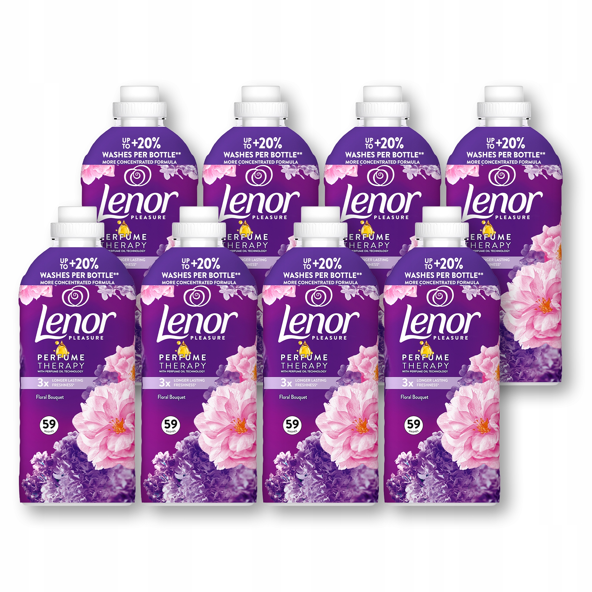 Lenor Floral Bouquet płyn do płukania tkanin, 8x59 prań