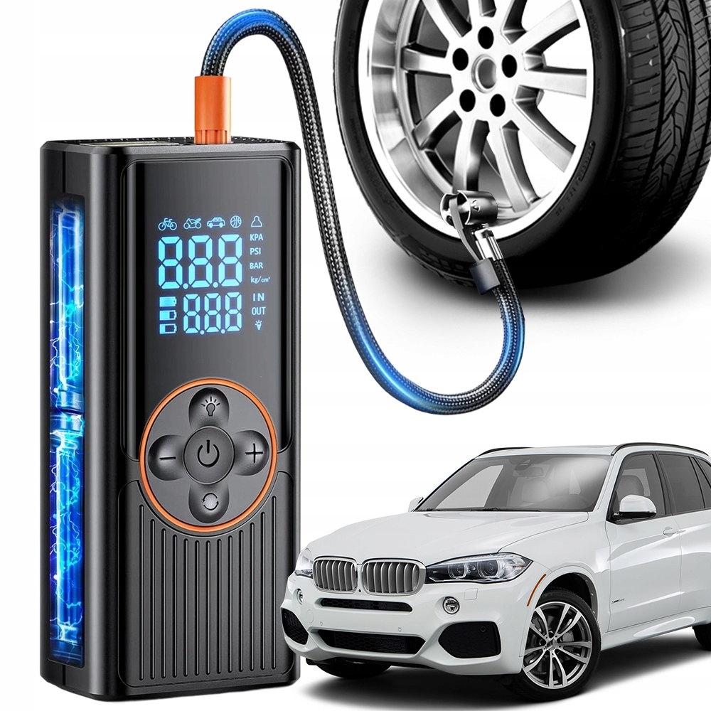 Profi Pumpa 100W 150PSI 5 Režimů 36L/MIN 3 Roky, 4500 Mah