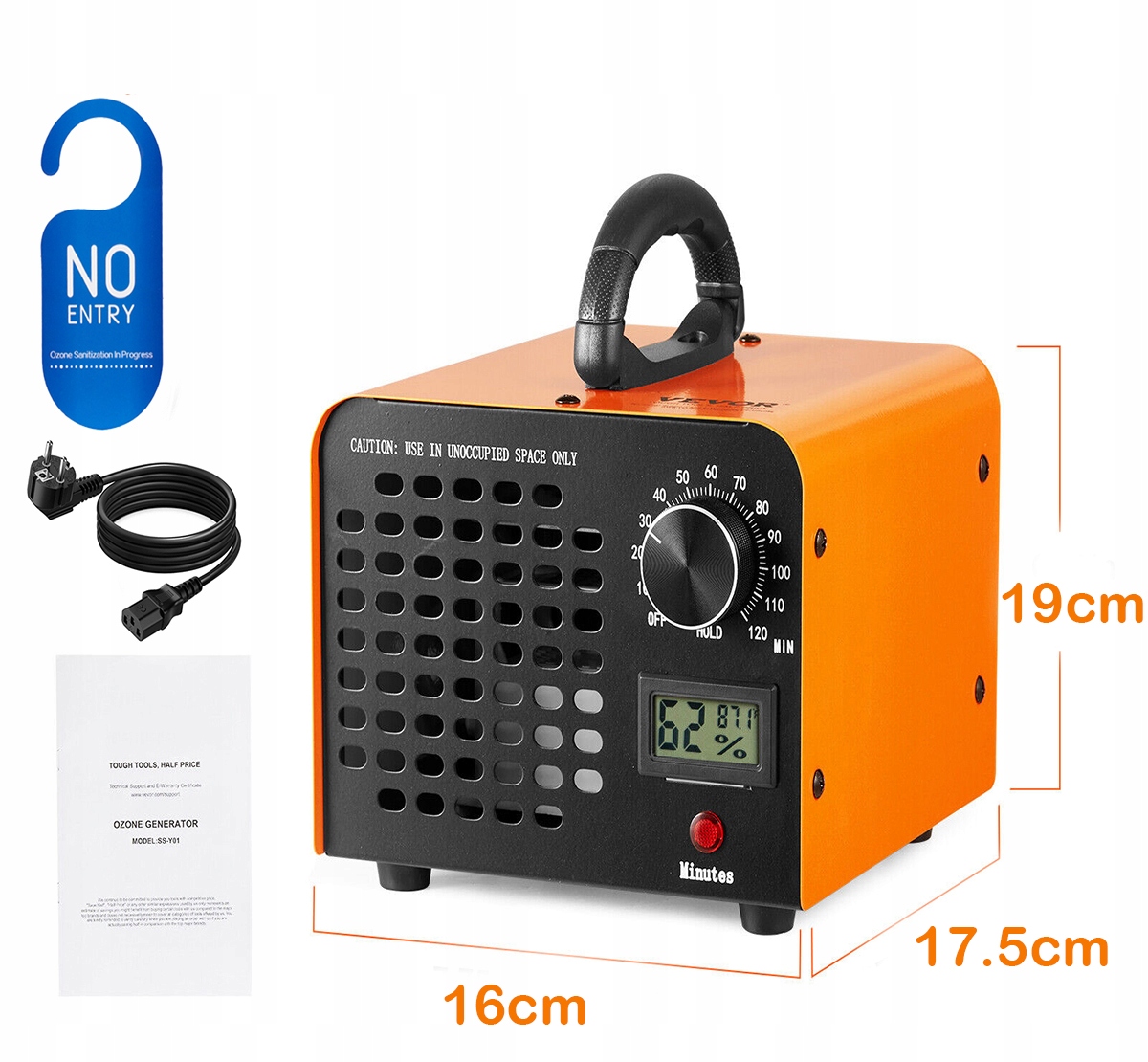 GENERATOR OZONU OZONATOR PROFESJONALNY Rilbstix 60000mg/h Marka Rilbstix