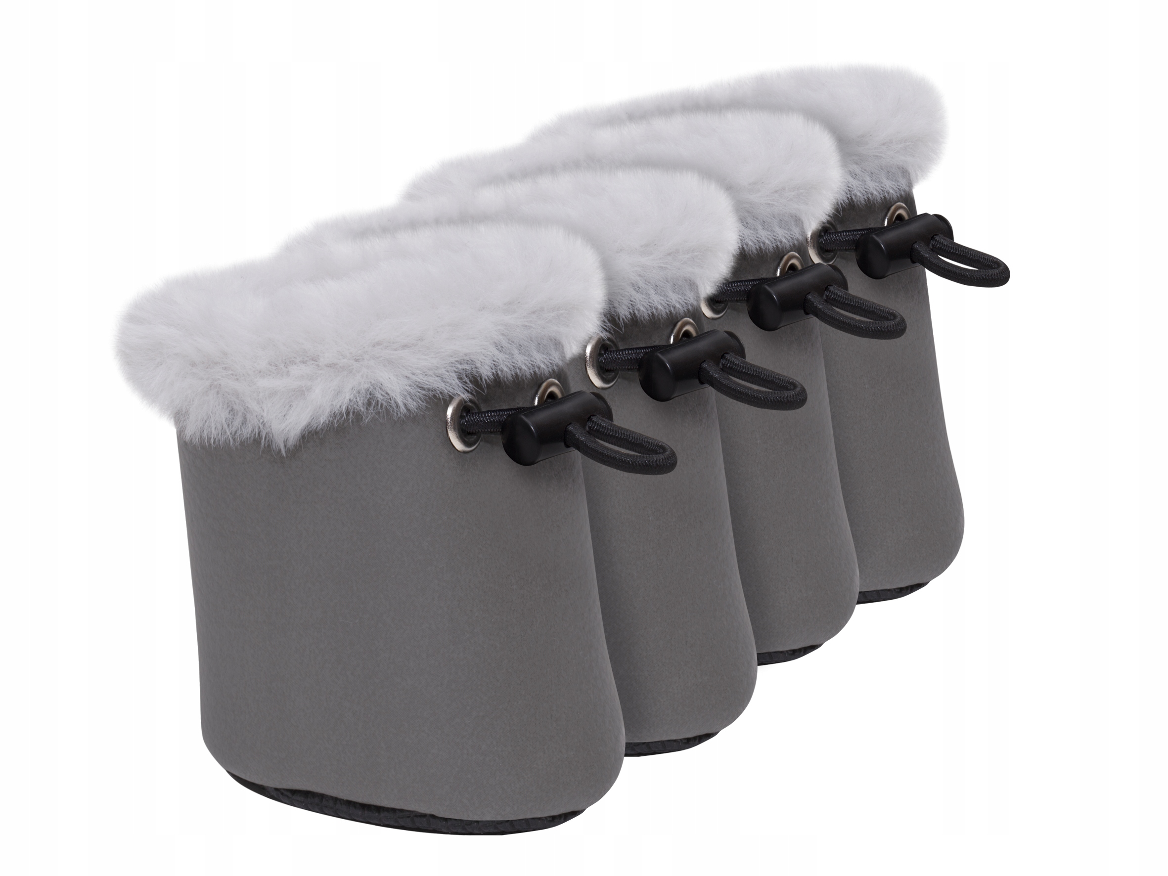 Levně Petto Zateplené boty pro psa Yuki šedé Xxxs