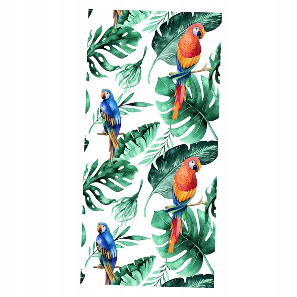 Folia witrażowa w stylu tropikalnym Prywatność #3 Transparentność brak informacji